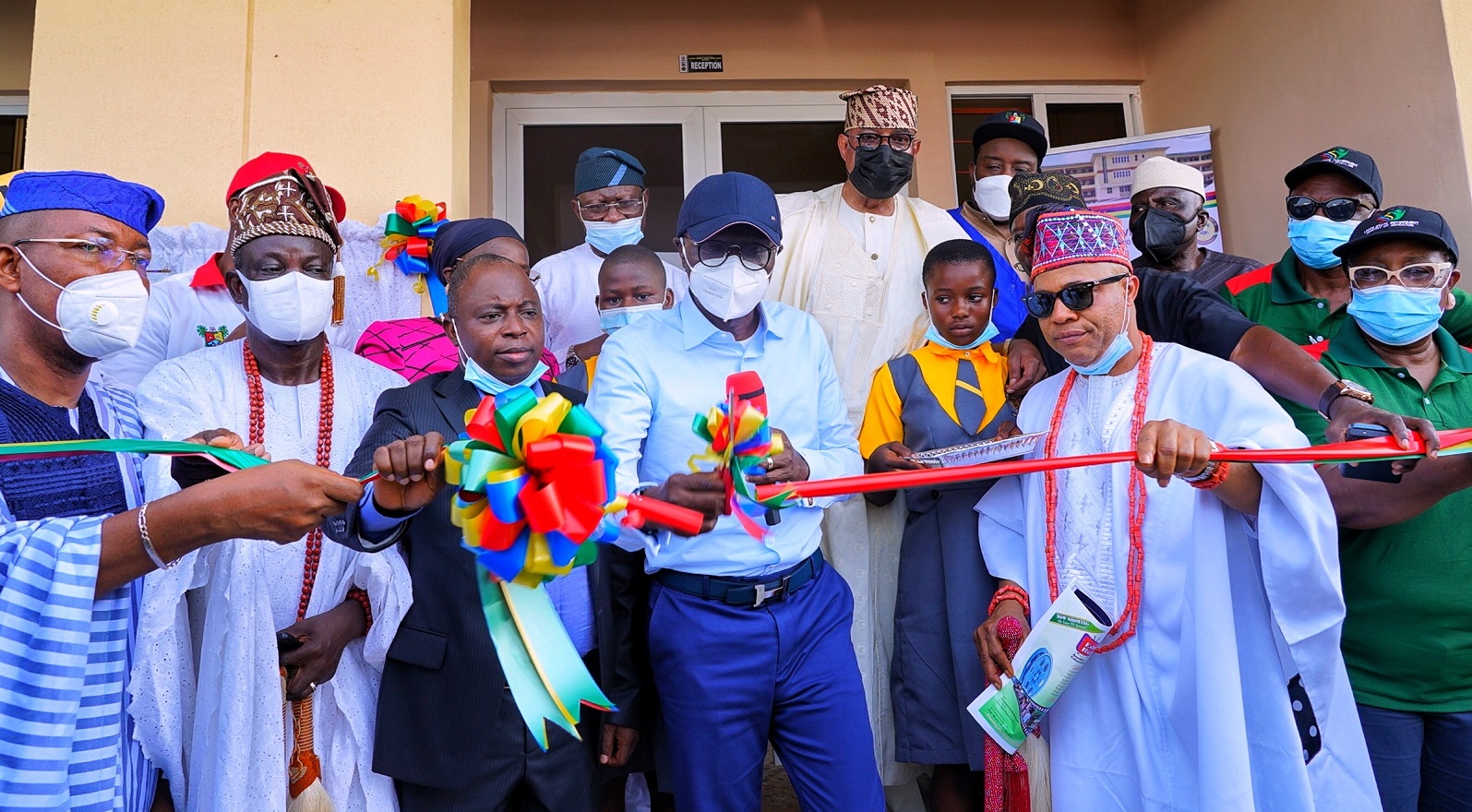 FANFARE AS SANWO-OLU INAUGURATES 18-CLASSROOM SCHOOL, RECREATIONAL FACILITIES IN ELEMORO